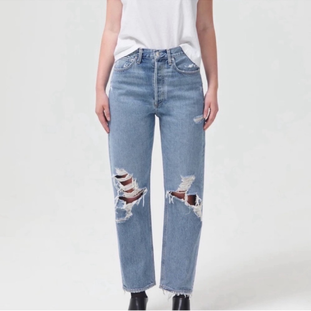 AGOLDE 90’S Mid Rise Straight Leg Jeans Fall Out Wash 25 90s Minimalist Style